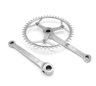 Pédalier crankset vélo vintage UNIVERSEL simple plateau 46 dents 170mm FRANCE