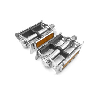 2 Pédales Vintage UNIVERSEL - Acier Chromé - Vélo Ancien Old Bicycle Pedals