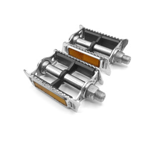 2 Pédales Vintage UNIVERSEL - Acier Chromé - Vélo Ancien Old Bicycle Pedals