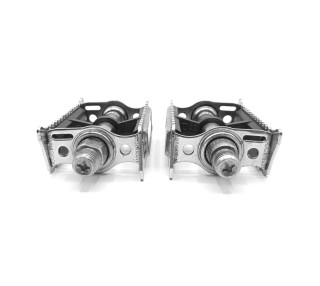 2 Pédales Vintage UNIVERSEL - Acier Chromé - Vélo Ancien Old Bicycle Pedals