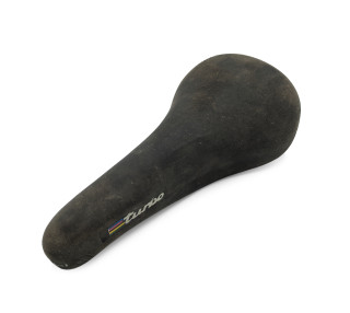 Selle SELLE ITALIA TURBO Cuir Nubuck Marron vélo vintage ancien rétro