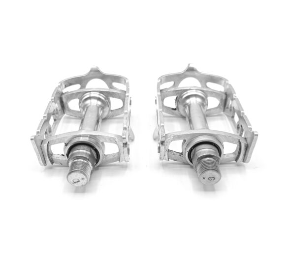 2 x Pédales aluminium 14x1.25 vélo ancien vintage Made in France Pedals old bike