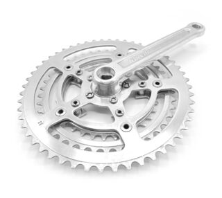 Pédalier triple NERVAR 52/42/32 dents aluminium 170mm 14x1,25 vélo de course vintage