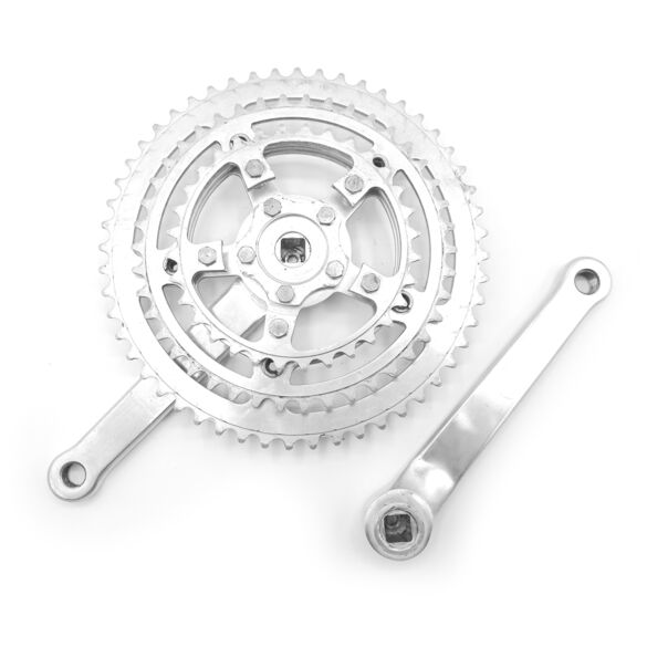 Pédalier aluminium Nervar Triple 170mm 52x42x32 Crankset