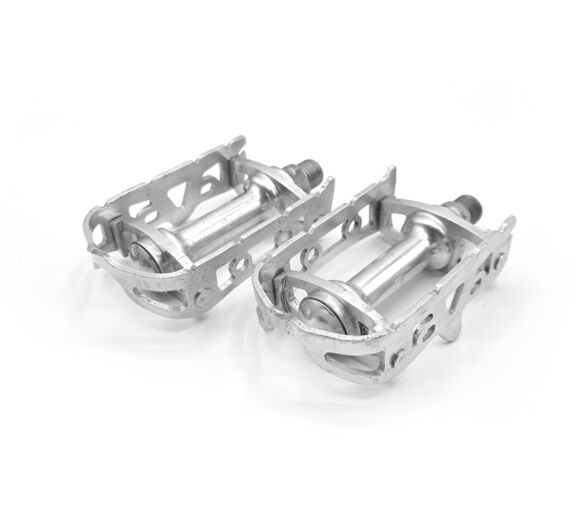 2 x Pédales aluminium 14x1.25 vélo ancien vintage Made in France Pedals old bike
