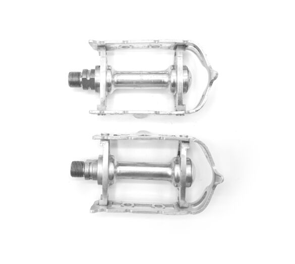 2 x Pédales aluminium 14x1.25 vélo ancien vintage Made in France Pedals old bike