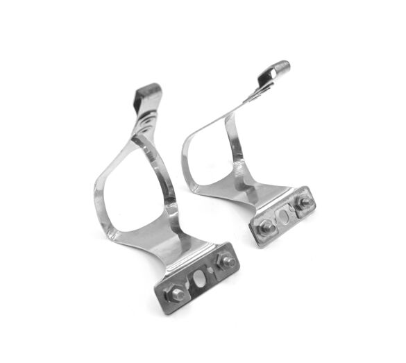 Cale-pieds CHRISTOPHE - lanières sangles cuir - vélo vintage