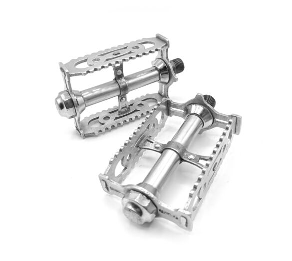 Pédales LYOTARD 460D en aluminium 14x1.25 vélo vintage course 1970s France